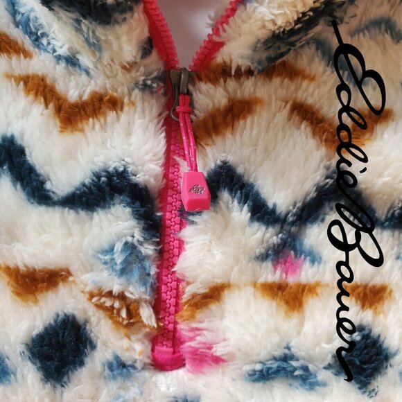 Eddie Bauer | Women's Ultra Soft Fleece 1/4 Zip Pullover Top | Cream | NWOT - Picture 5 of 9